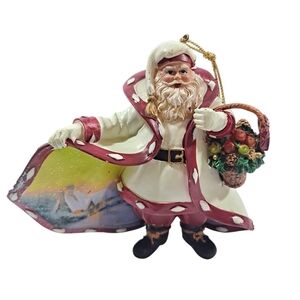 Vintage Ashton Drake Thomas Kinkade The Radiant Joy Of Home Santa Ornament 2004